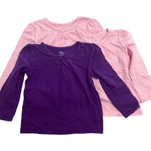 The Children's Place little girls long sleeve blank layering tees size 2T bundle